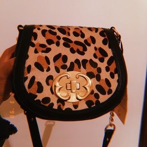 Emma Fox Summer Leopard Saranac Flap Crossbody